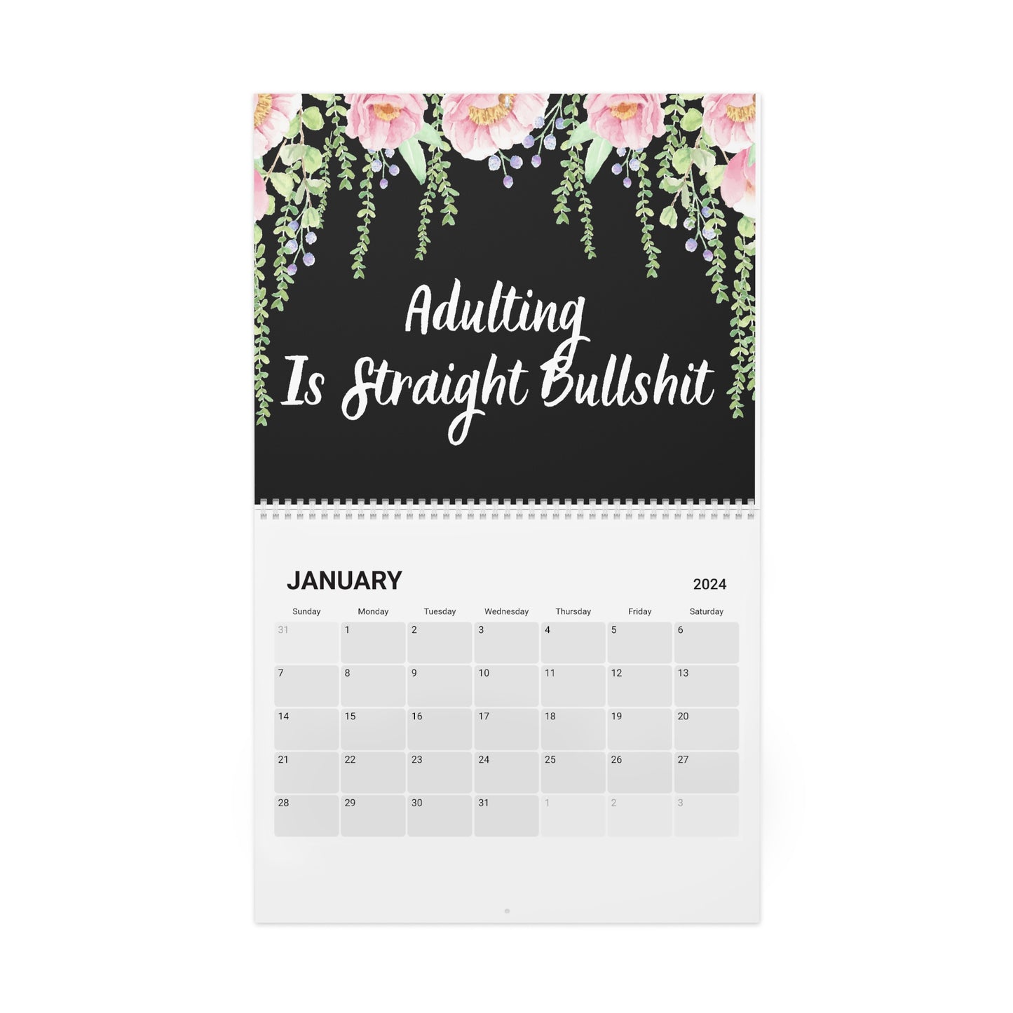 adult humor Calendar (2024) | swear words calendar
