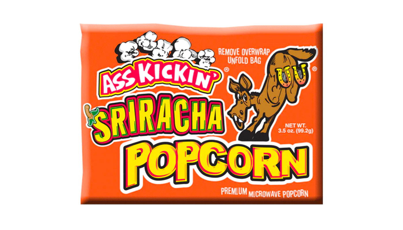 Ass Kickin Microwave Popcorn Sriracha