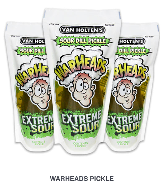 WARHEADS PICKLE IN A POUCH
