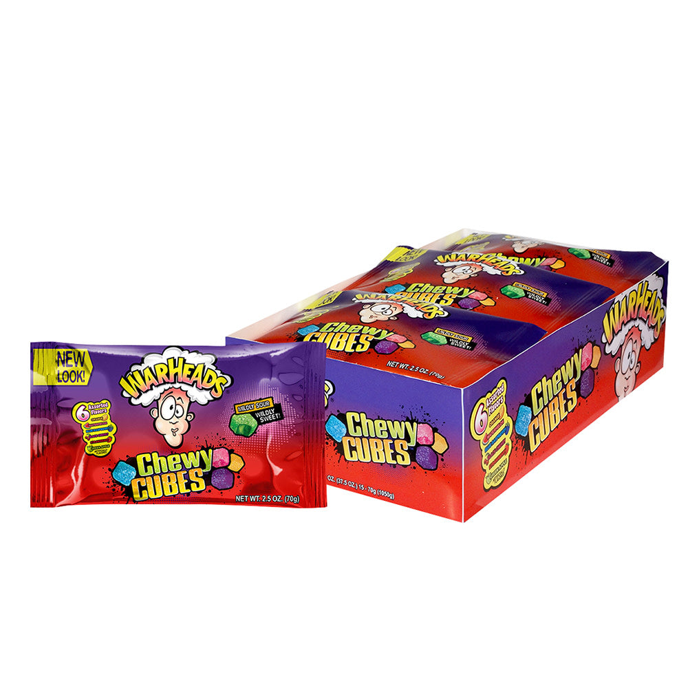 Warheads Sour Chewy Cubes - 2.5oz