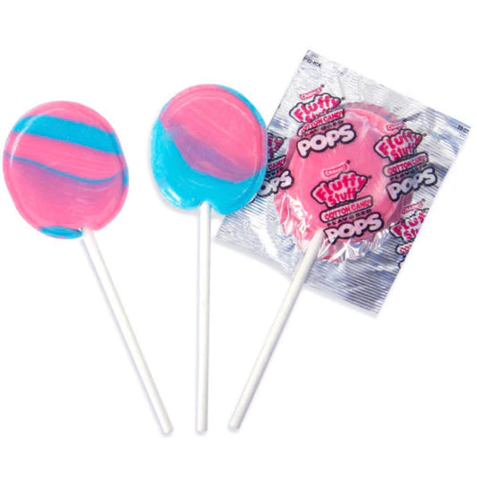 Charms Fluffy Stuff Cotton Candy Lollipop ( 6 pack )