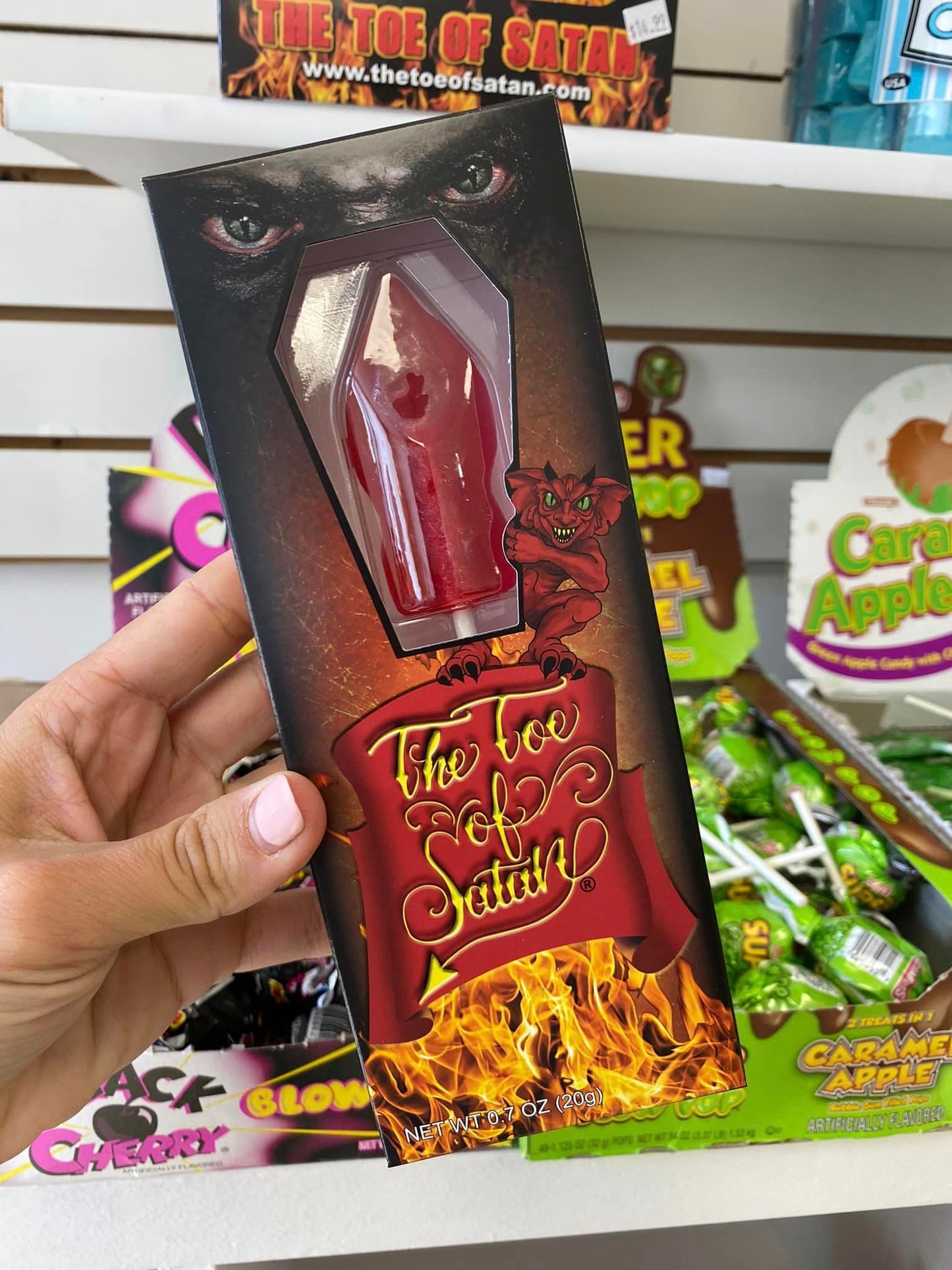 The Toe Of Satan Lollipop: World's Hottest Lollipop